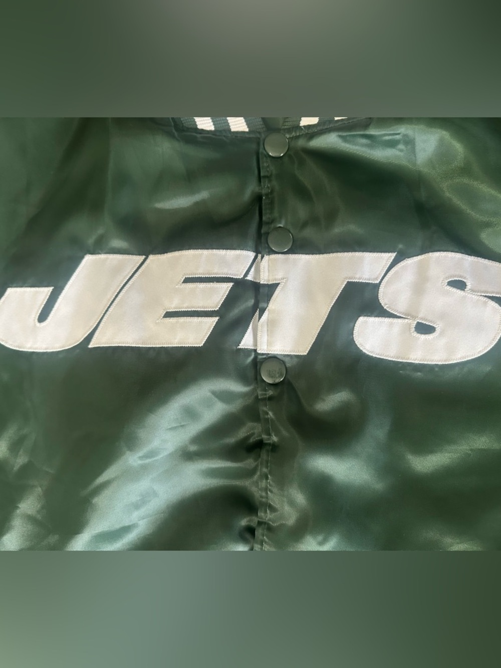 NFL team Apparel Men New York Jets Varsity Jacket Size XLT - Picture 4 of 6